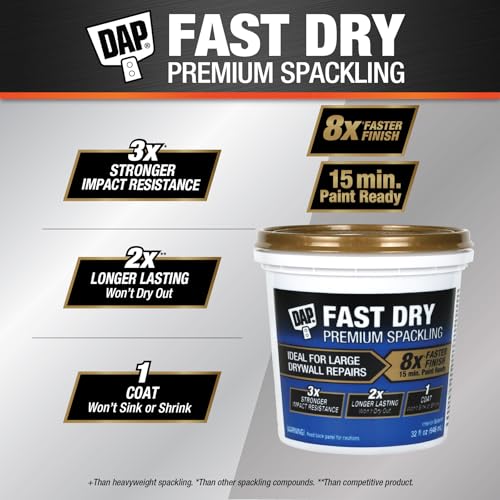 DAP Products 18441 Fast Dry Premium Spackling - Homeowners - Home Repairs
| DAP Products 18441 Fast Dry Premium Spackli